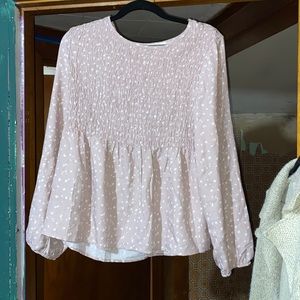 Dressy Polka Dot Top